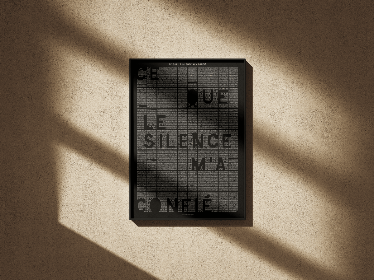 Ce que le silence m’a confié – Poster Collector