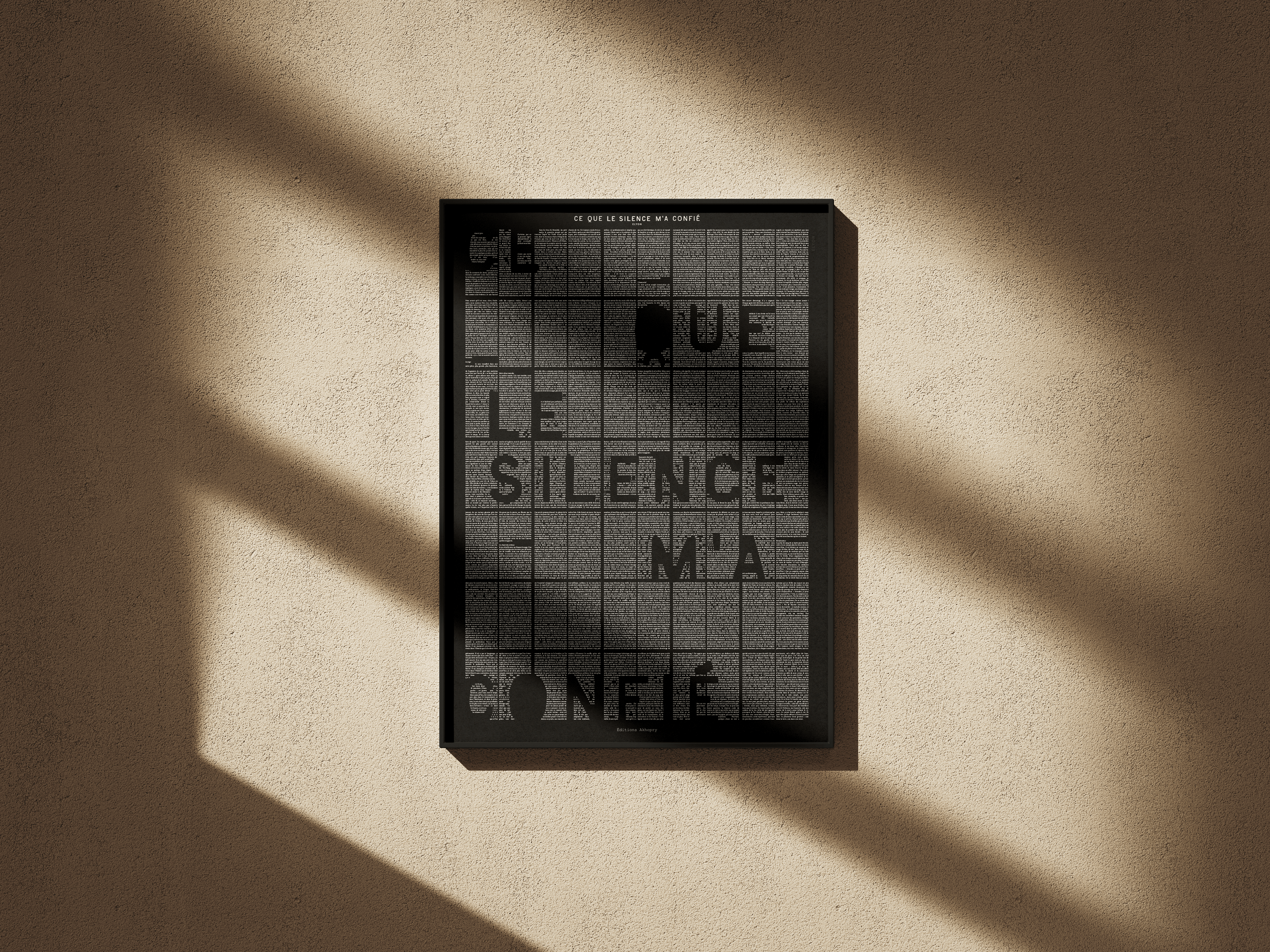Ce que le silence m’a confié – Poster Collector